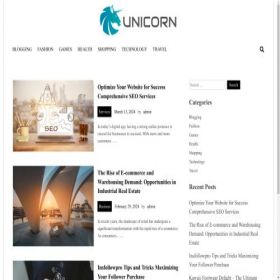 Скриншот главной страницы сайта unicorn-analytics.org